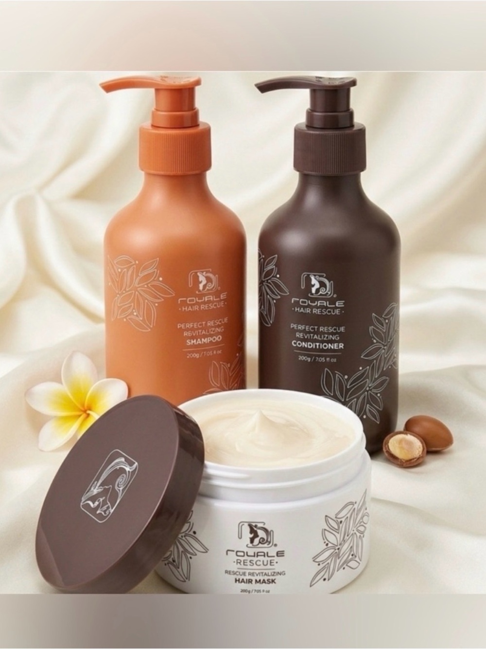 ❤️‍🔥Royale Rescue Revitalizing Shampoo, Conditioner, & Mask BUNDLE ~ Retail $300
